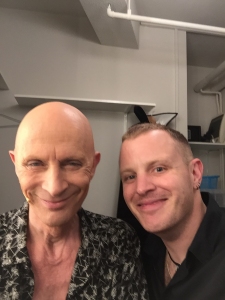 Richard O'Brien and I at the live broadcast of The Rocky Horror Picture Show